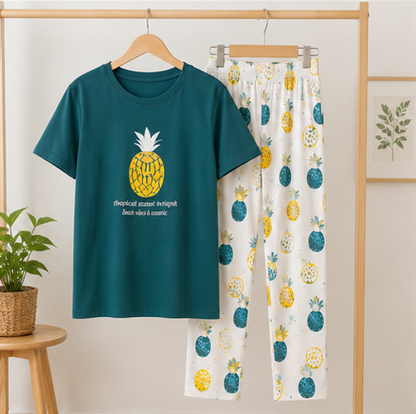 Pineapple Printed Night Suit