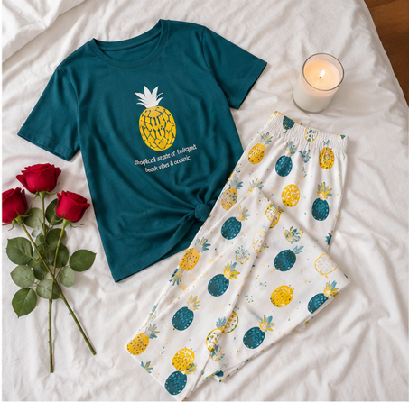 Pineapple Printed Night Suit