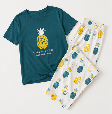 Pineapple Printed Night Suit