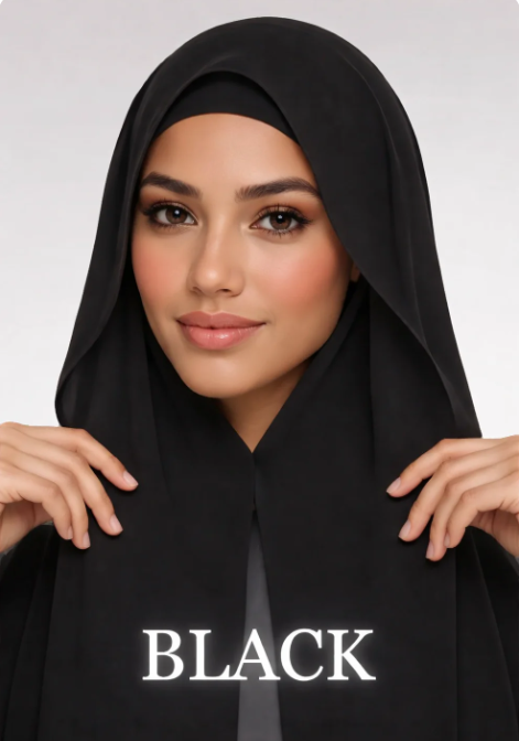 Instant Chiffon Hijab with Built-in Magnets