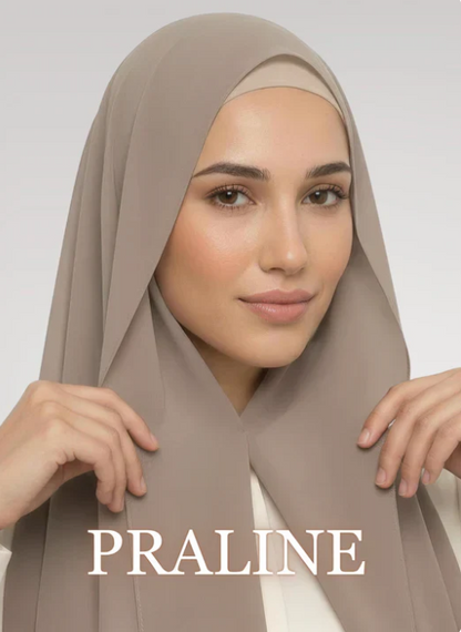Instant Chiffon Hijab with Built-in Magnets