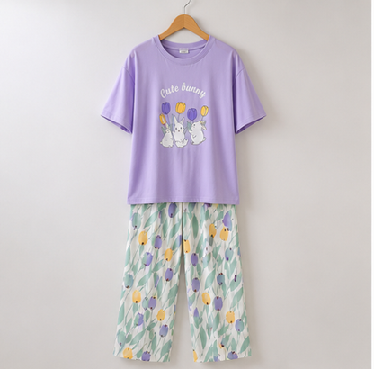 Cute Bunny Printed Night Suit