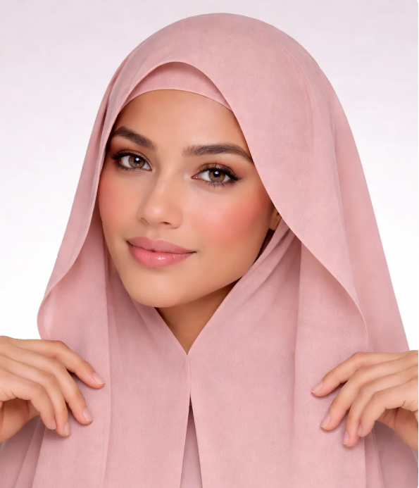 Instant Chiffon Hijab with Built-in Magnets