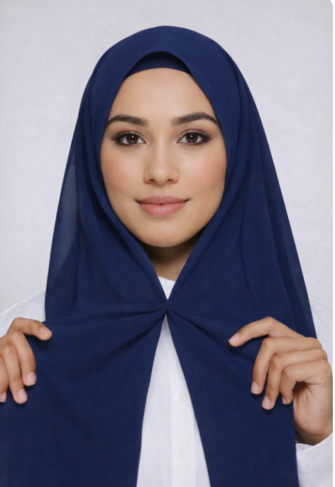Instant Chiffon Hijab with Built-in Magnets