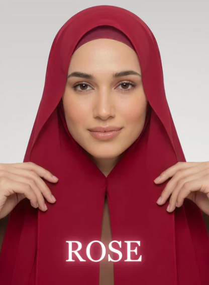 Instant Chiffon Hijab with Built-in Magnets