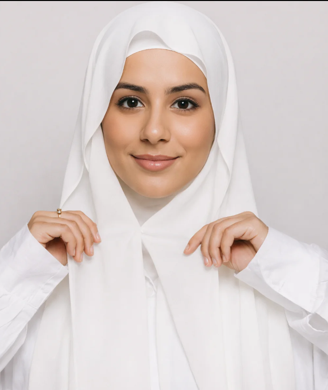 Instant Chiffon Hijab with Built-in Magnets