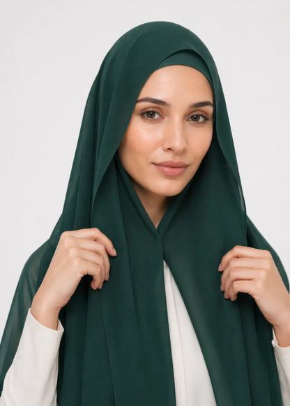 Instant Chiffon Hijab with Built-in Magnets