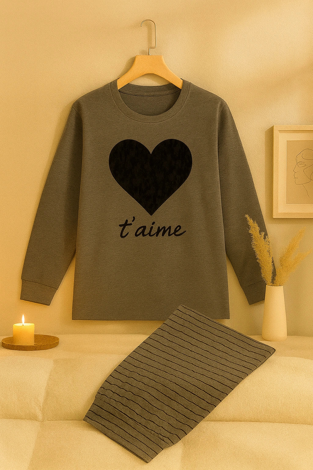 BLACK GRAY HEART
