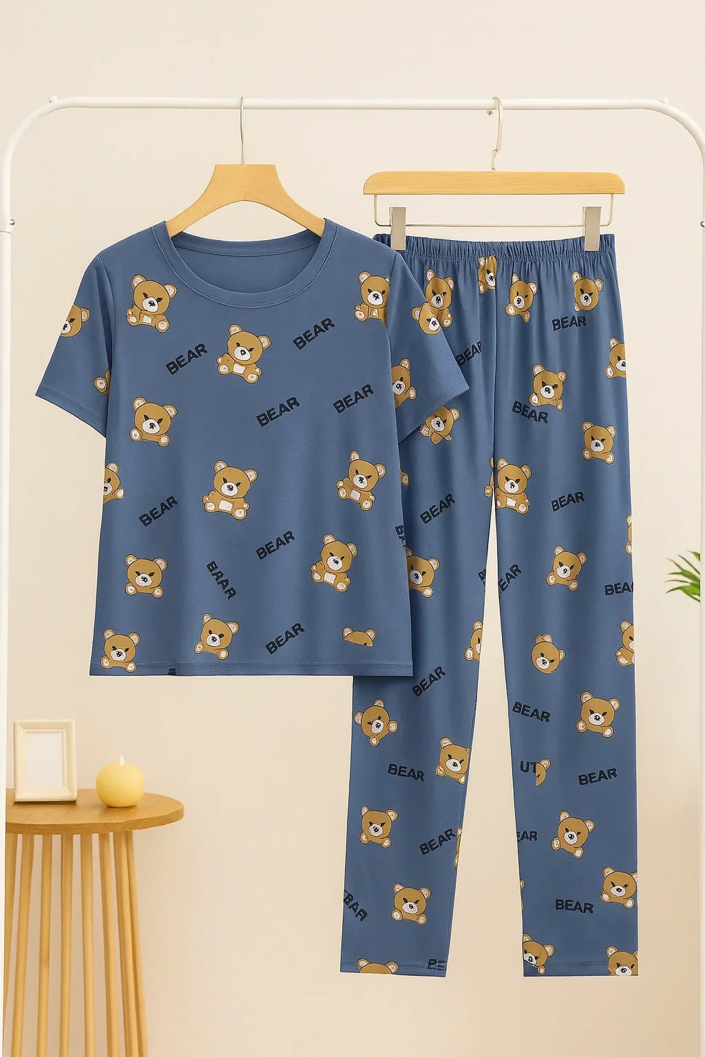 GRAY COZY BEAR HUG