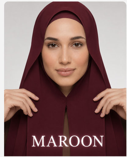 Instant Chiffon Hijab with Built-in Magnets