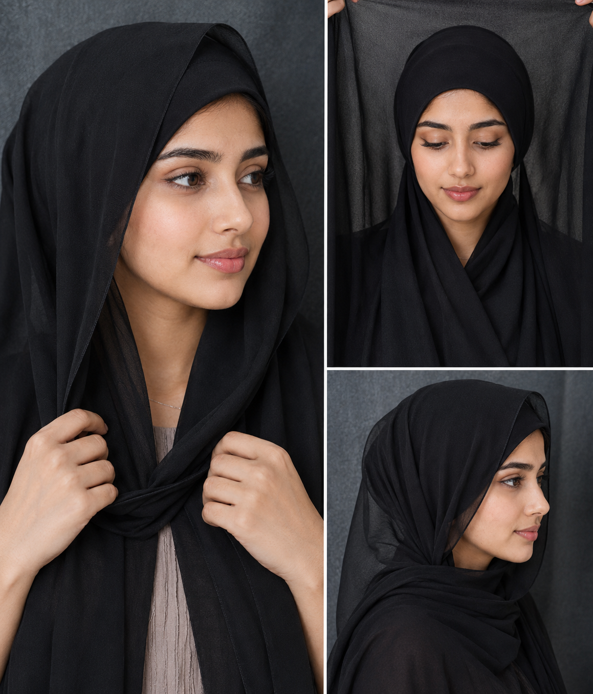 Instant Chiffon Hijab with Built-in Magnets
