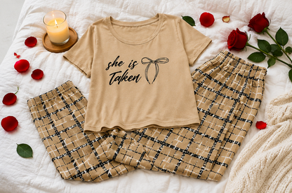 She is Cothed Printed Night Suit