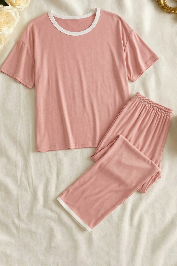Rose Pink Plazzo PJ Set