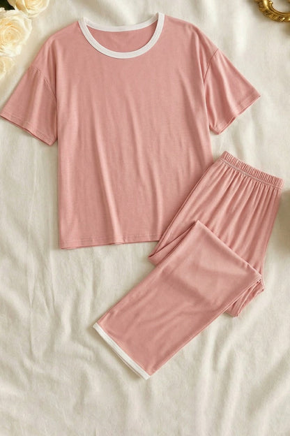 Rose Pink Plazzo PJ Set
