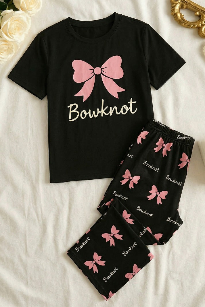 BLACK BOWKNOT