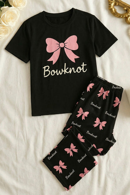 BLACK BOWKNOT