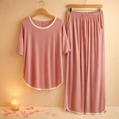 Rose Pink Plazzo PJ Set